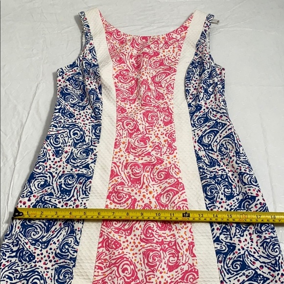 Lilly Pulitzer Delia shift in multicolor blue pink white Indigo Star Crush - Picture 6 of 11